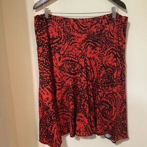 BAILEY Red/Black A-line Skirt